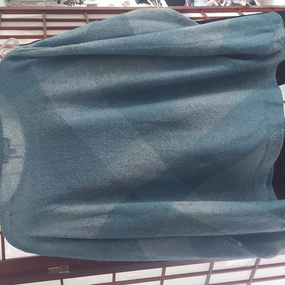 DKNY Donna Karen abstract knit Blue L/S Top Sz L - Picture 8 of 10